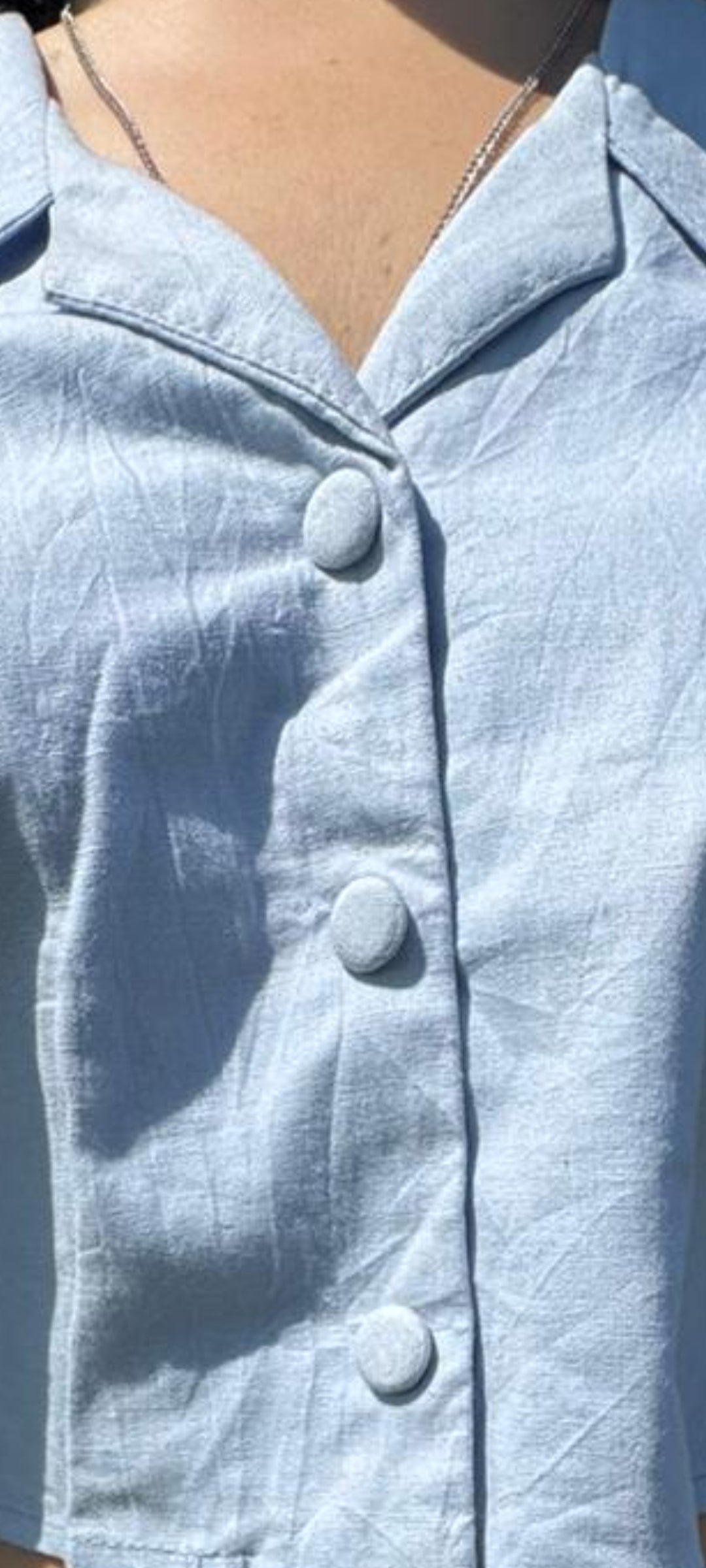Women's Two Piece Linen Crop top and Palazzo