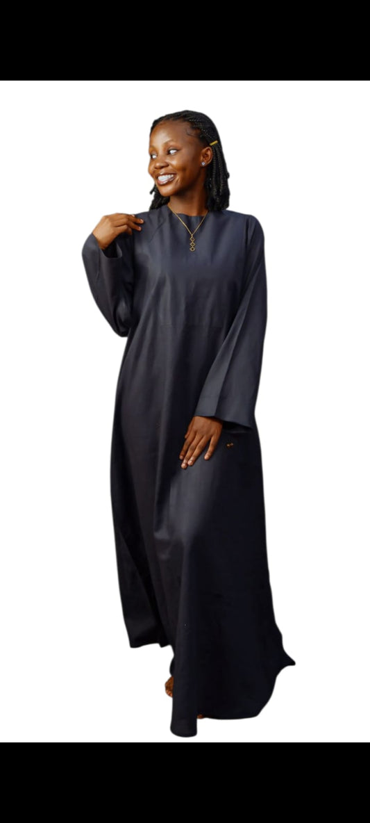 Elegant Casual High quality Linen Maxi Dress with Side loop laces and Pockets.